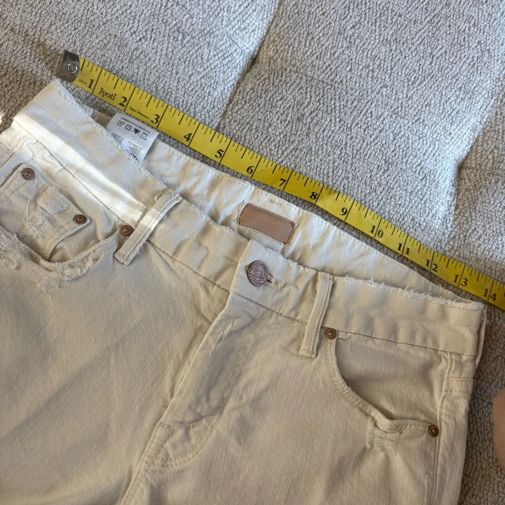 MOTHER DENIM The Looker Cream For A Day‎ Jeans Size 26